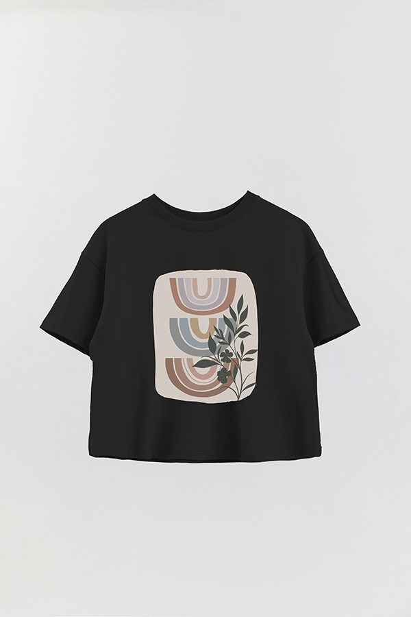 REMERA CROP ESTAMPADA ART 141