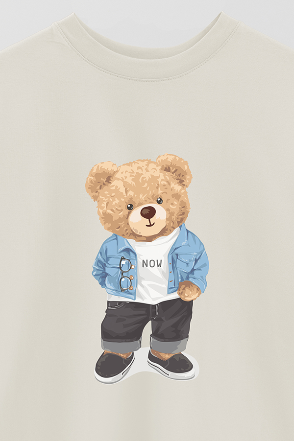 REMERA OVER ESTAMPADA UNISEX TEDDY NOW