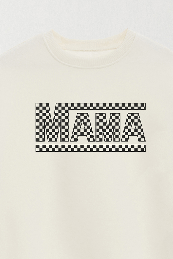 BUZO CREWNECK DDP CHEKERED MAMÁ