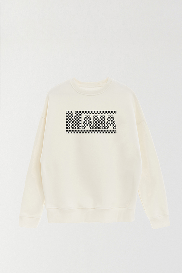 BUZO CREWNECK DDP CHEKERED MAMÁ