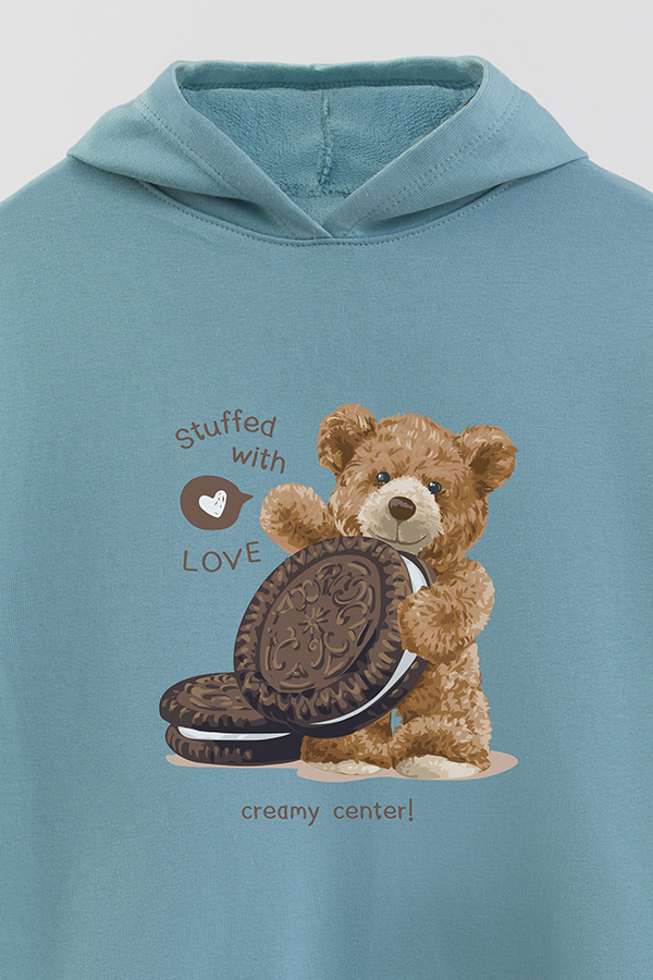 HOODIE RUSTICO KIDS TEDDY CREAMY CENTER