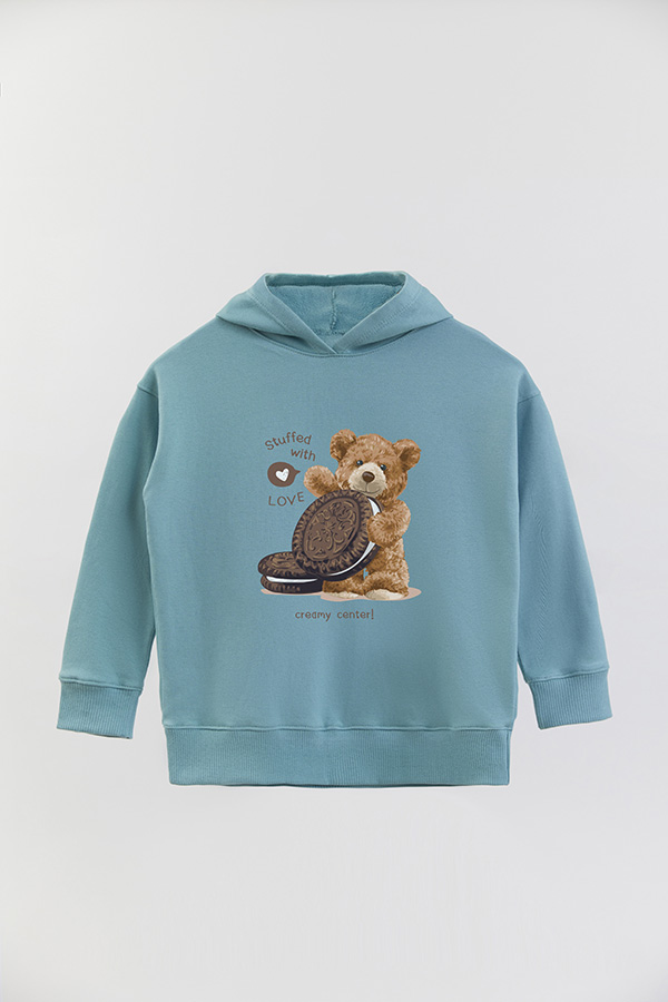 HOODIE RUSTICO KIDS TEDDY CREAMY CENTER