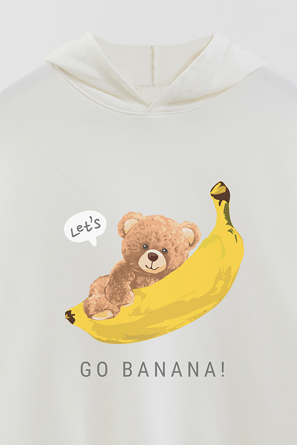HOODIE RUSTICO KIDS TEDDY GO BANANA