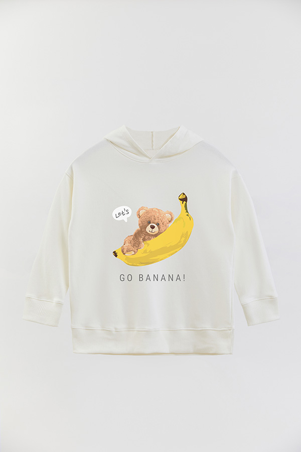 HOODIE RUSTICO KIDS TEDDY GO BANANA