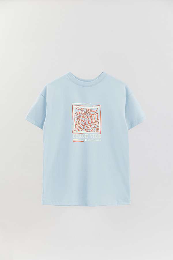 REMERA OVER ESTAMPADA BEACH VIBE 2