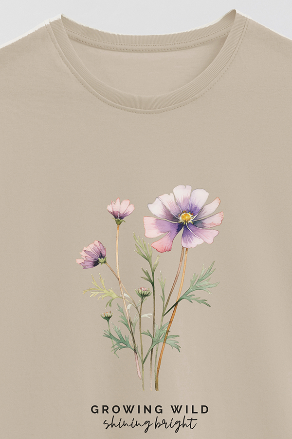REMERA BASICA ESTAMPADA GROWING WILD