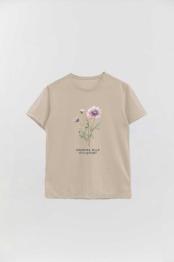REMERA BASICA ESTAMPADA GROWING WILD