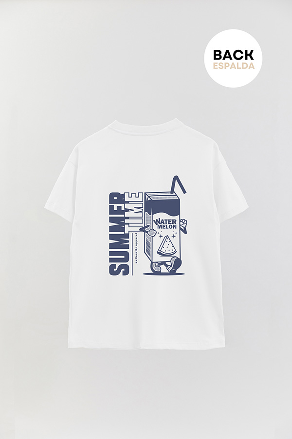 REMERA OVER FB CARTOON SUMMER TIME