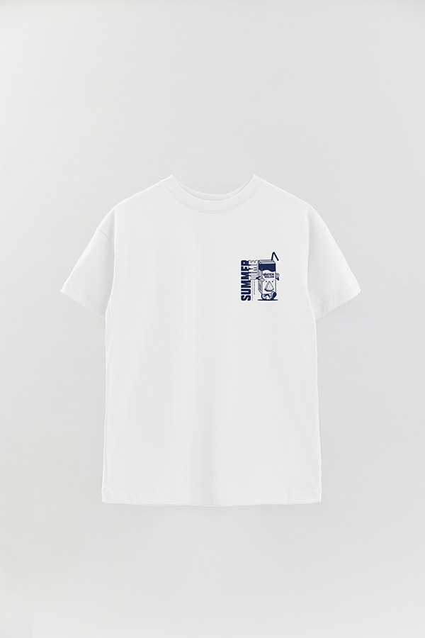 REMERA OVER FB CARTOON SUMMER TIME