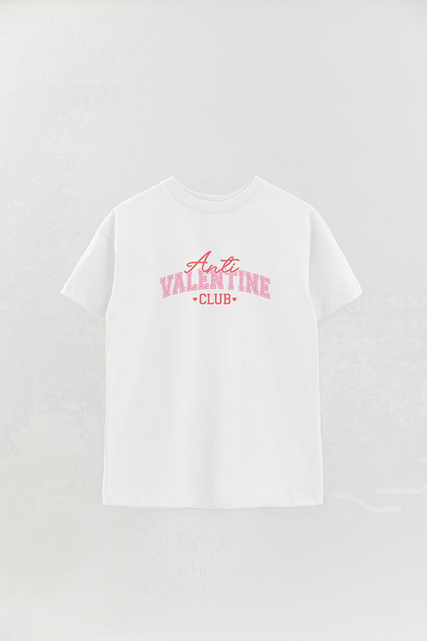 REMERA OVER ESTAMPADA FUNNY VALENTINE CLUB