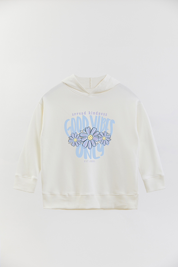 HOODIE RUSTICO GIRL URBAN GOOD VIBES ONLY