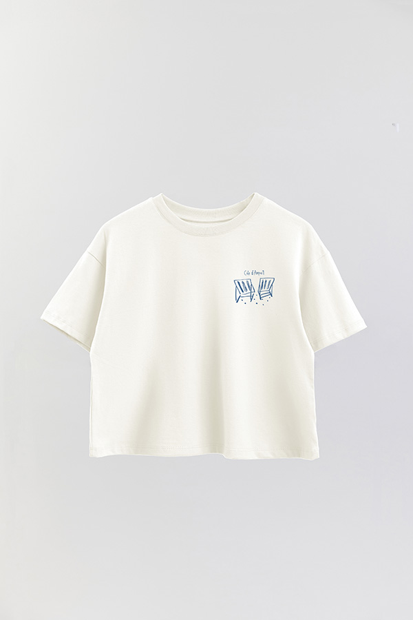 REMERA CROP FB ESTAMPADA COTE D'AMOUR