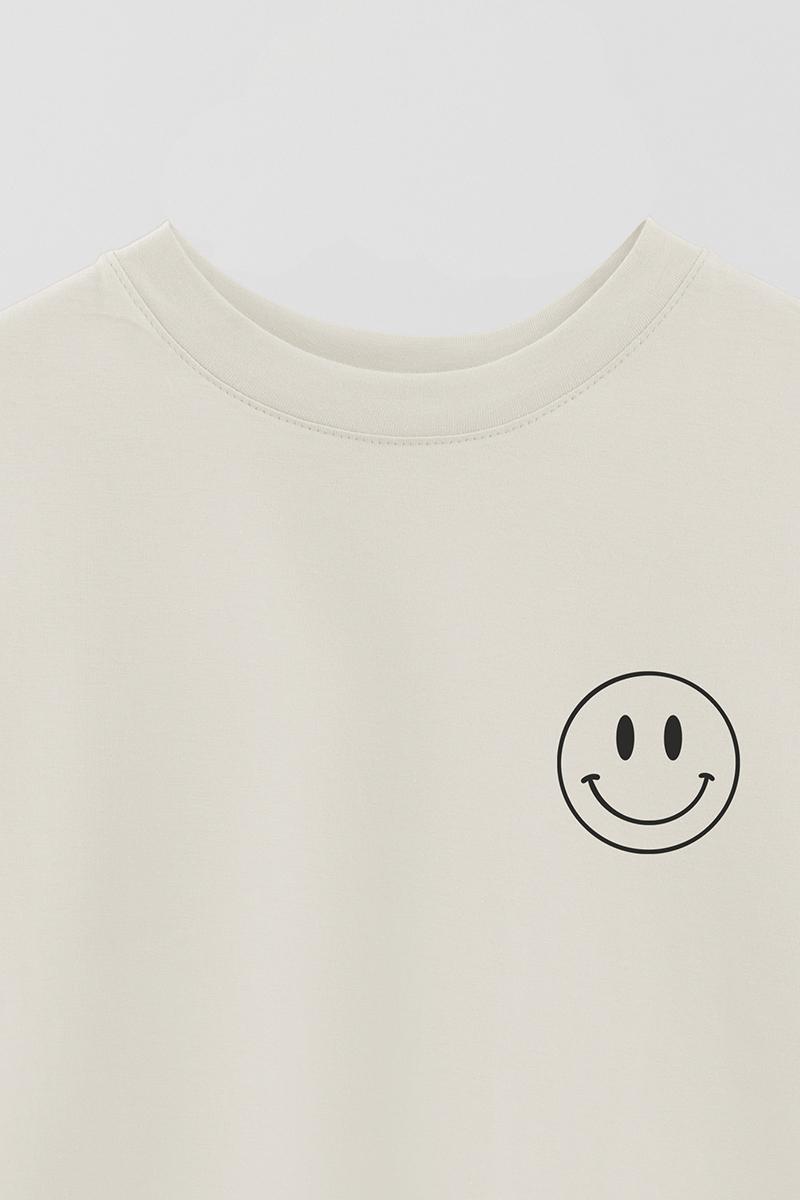 REMERA OVER ESTAMPADA UNISEX SMILE