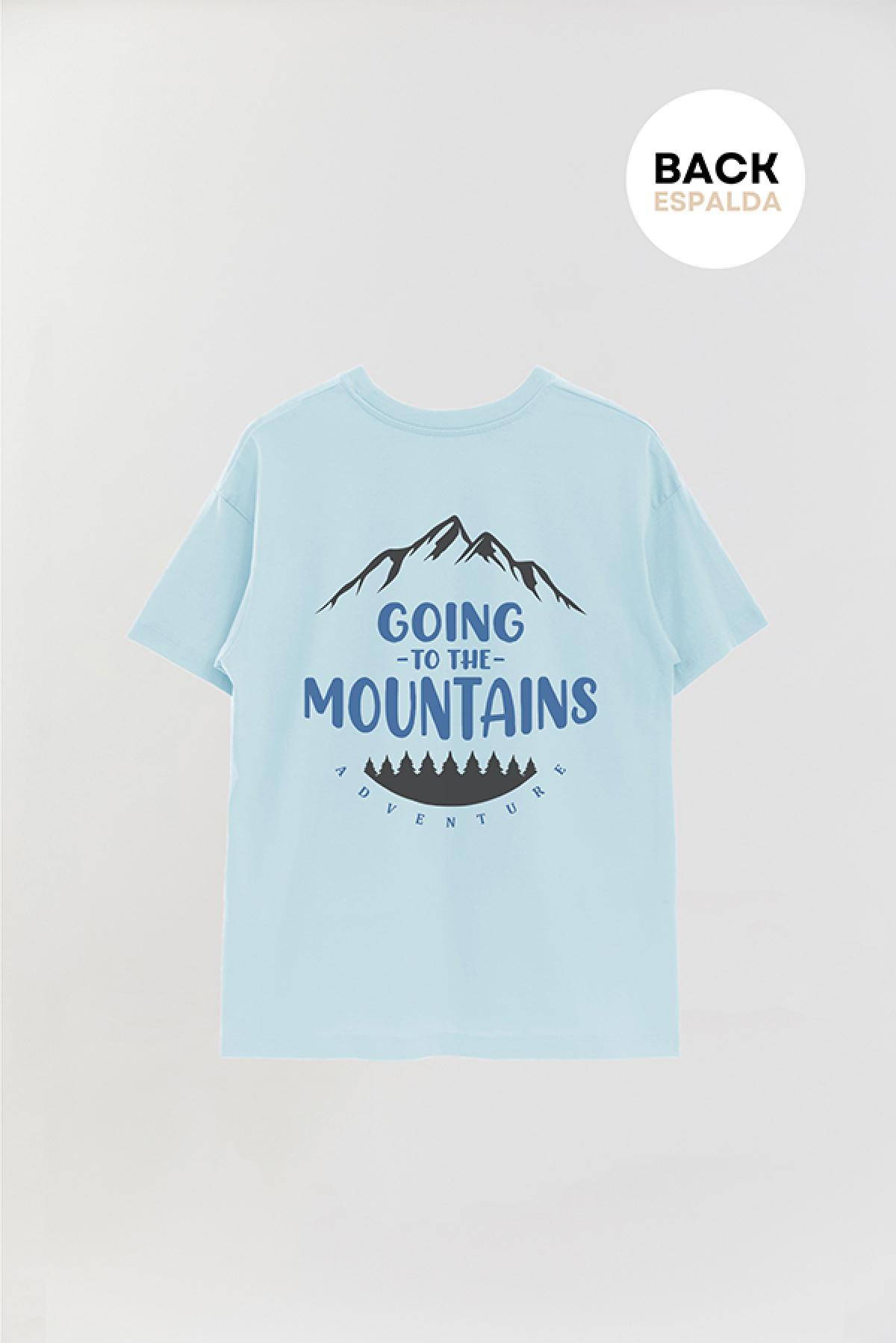 REMERA OVER ESTAMPADA ADV GIONG TO THE MOUNTAINS