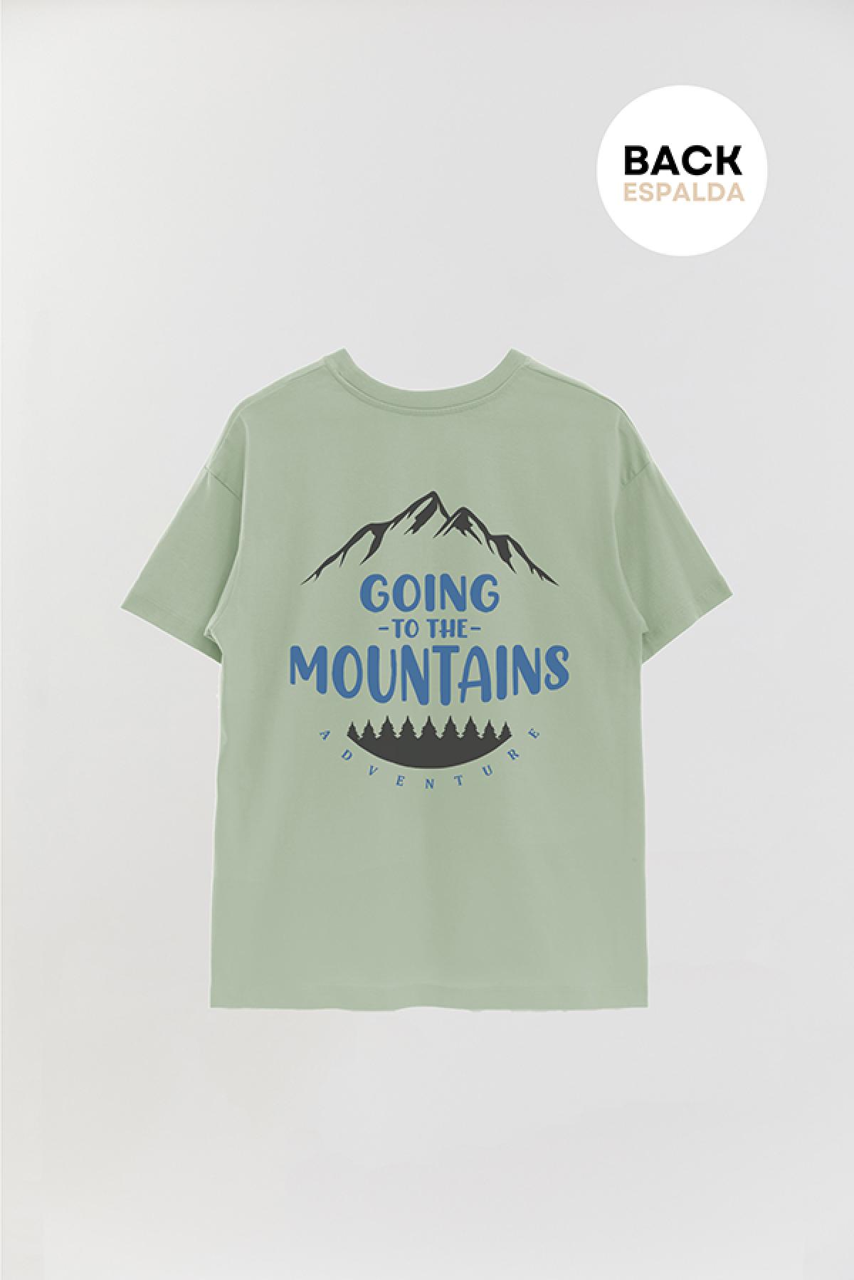 REMERA OVER ESTAMPADA ADV GIONG TO THE MOUNTAINS