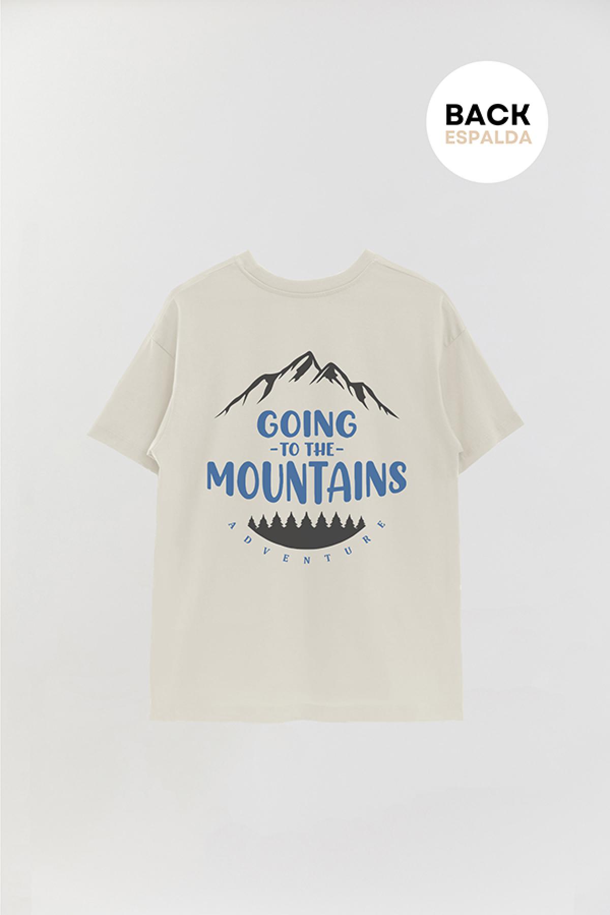 REMERA OVER ESTAMPADA ADV GIONG TO THE MOUNTAINS
