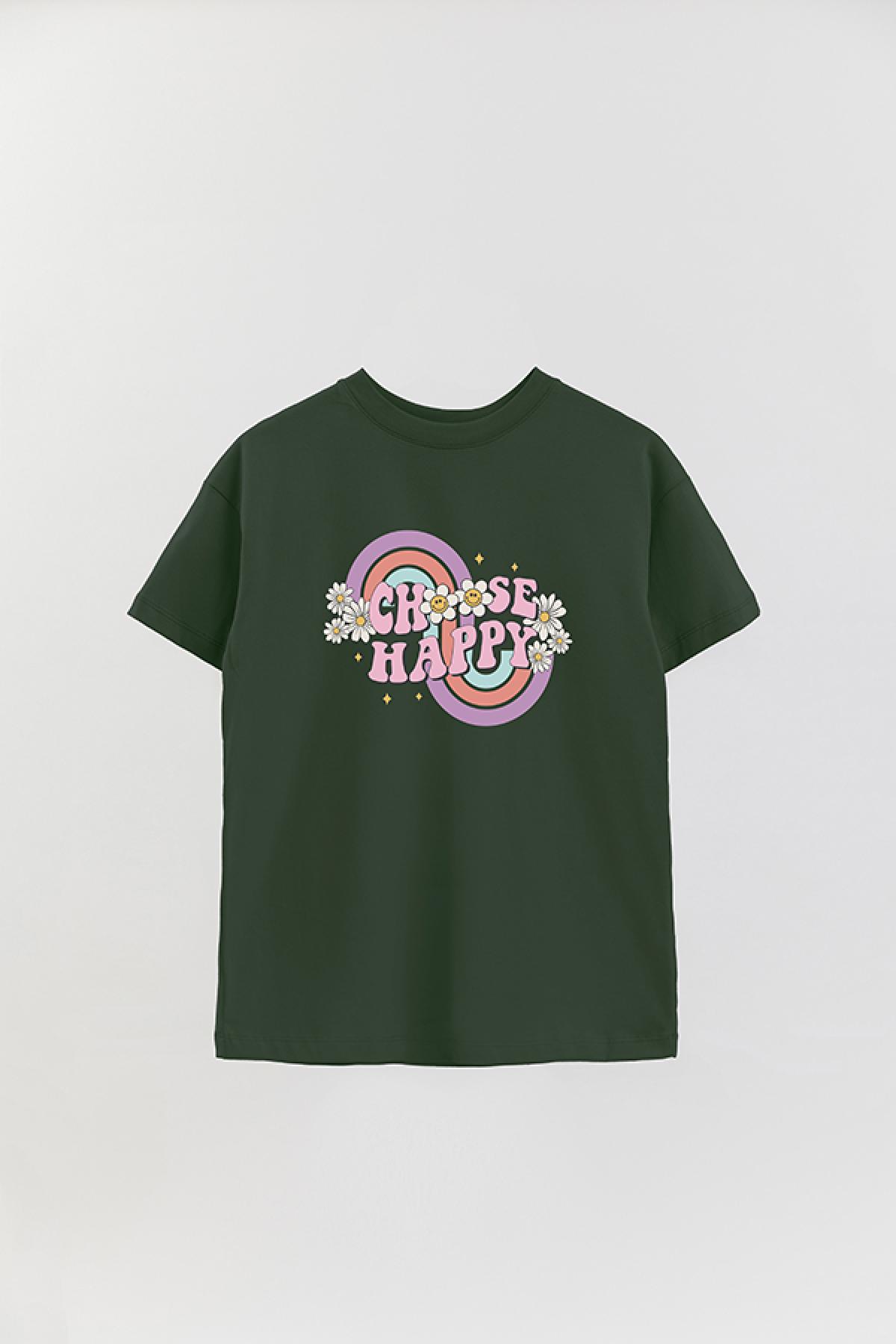 REMERA OVER ESTAMPADA RT CHOOSE HAPPY