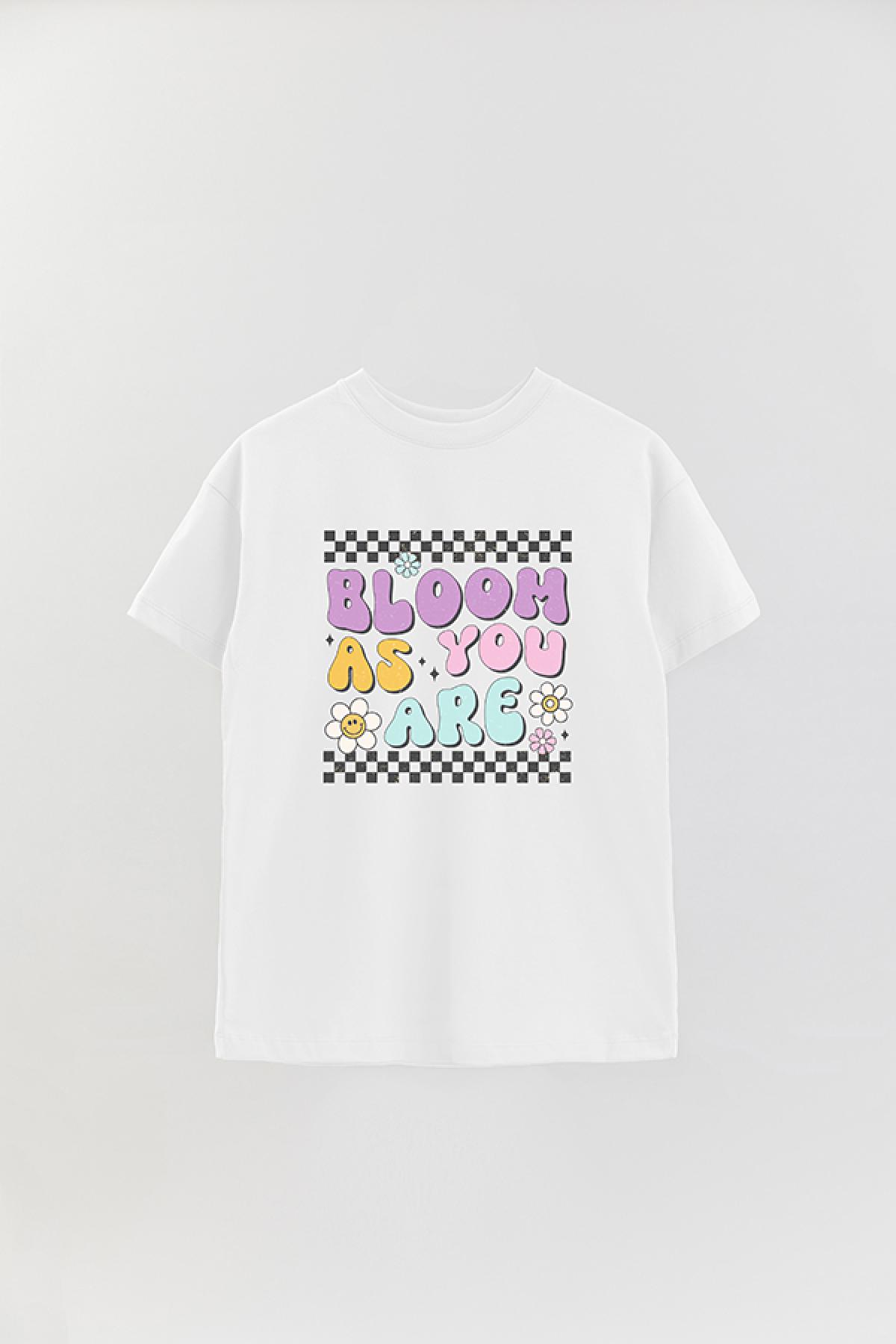 REMERA OVER ESTAMPADA RT BLOOM AS YOU ARE