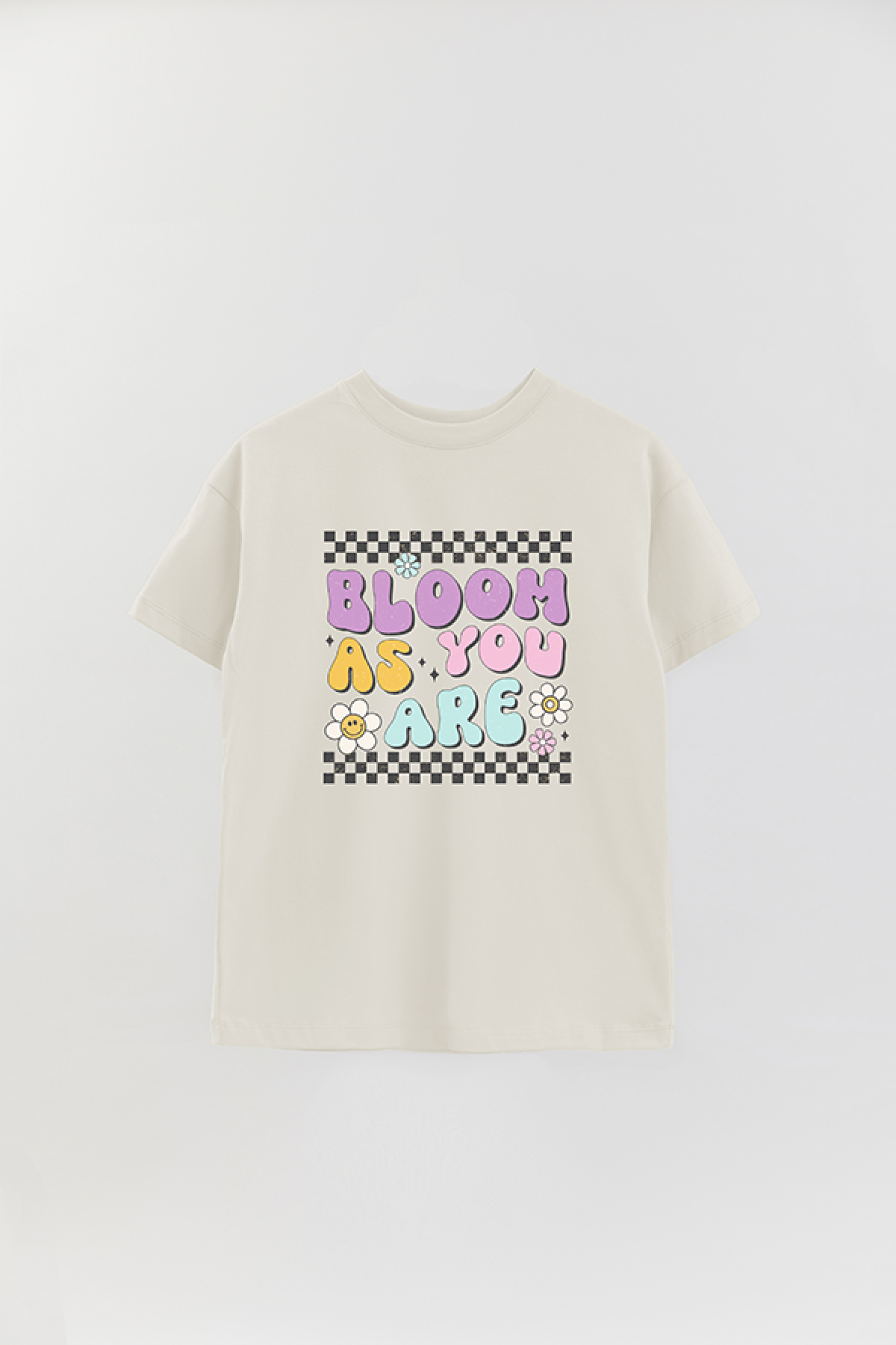 REMERA OVER ESTAMPADA RT BLOOM AS YOU ARE