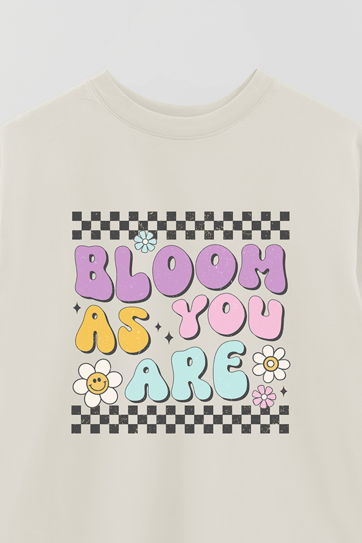 REMERA OVER ESTAMPADA RT BLOOM AS YOU ARE