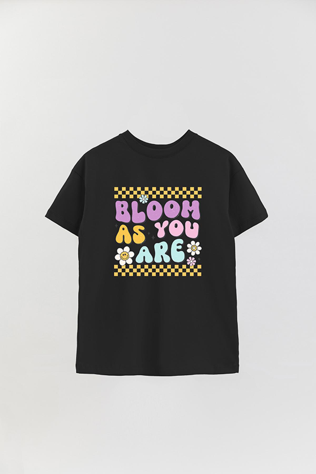 REMERA OVER ESTAMPADA RT BLOOM AS YOU ARE