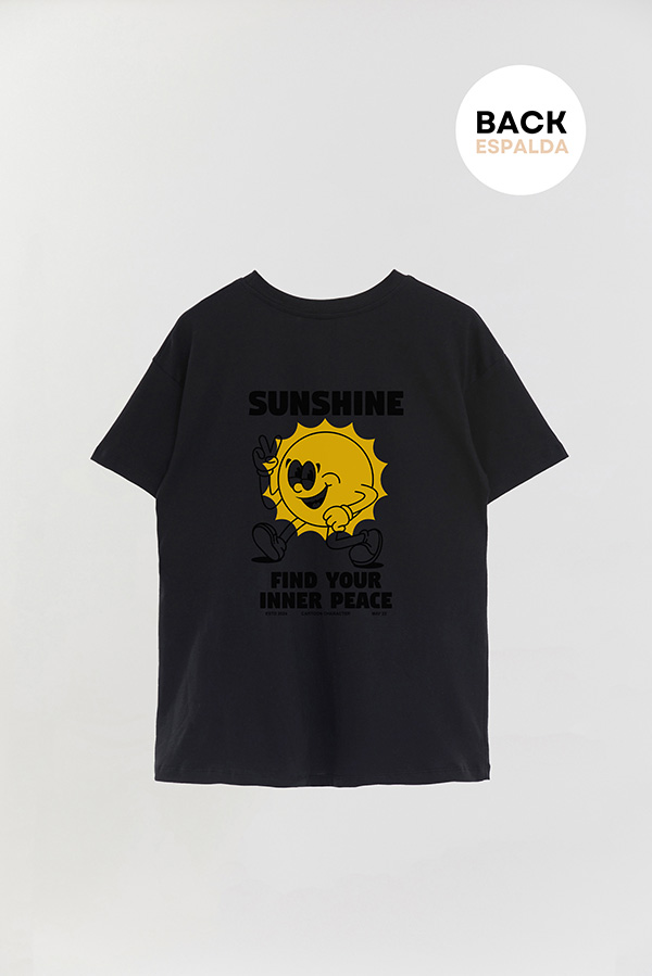 REMERA OVER FB CARTOON SUNSHINE