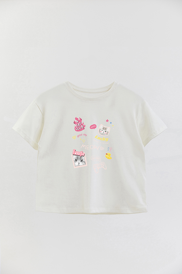 REMERA GIRL OVER KITTY DREAMS CAT CLUB