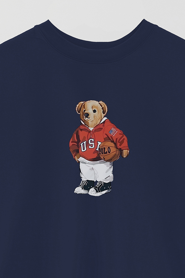 REMERA OVER ESTAMPADA UNISEX BEAR USA SWEATSHIRT