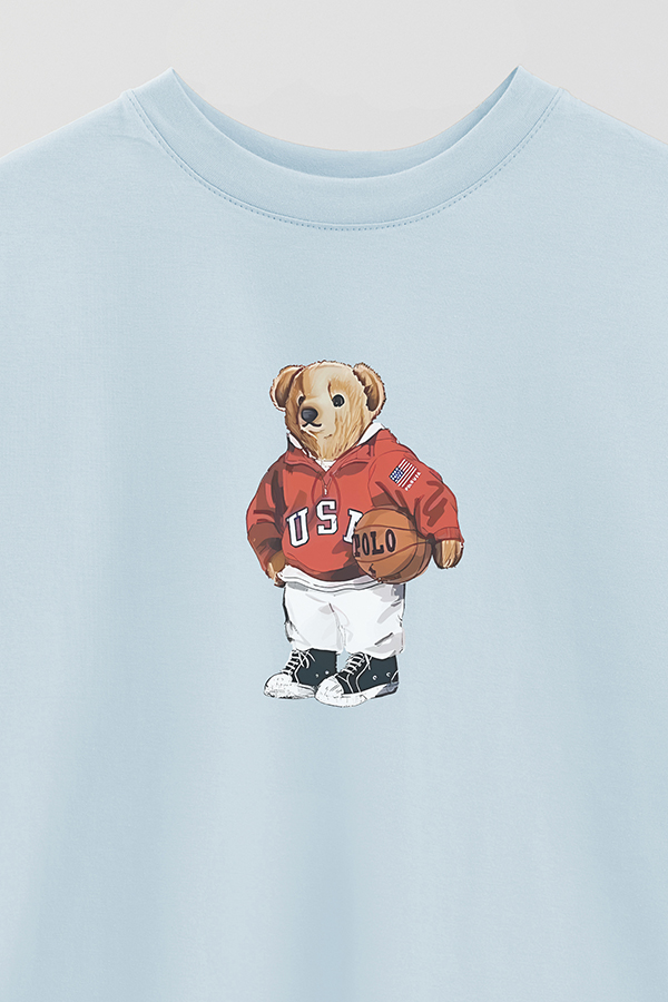 REMERA OVER ESTAMPADA UNISEX BEAR USA SWEATSHIRT