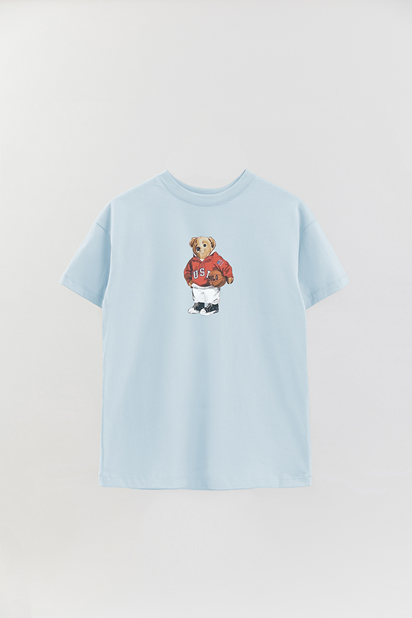REMERA OVER ESTAMPADA UNISEX BEAR USA SWEATSHIRT