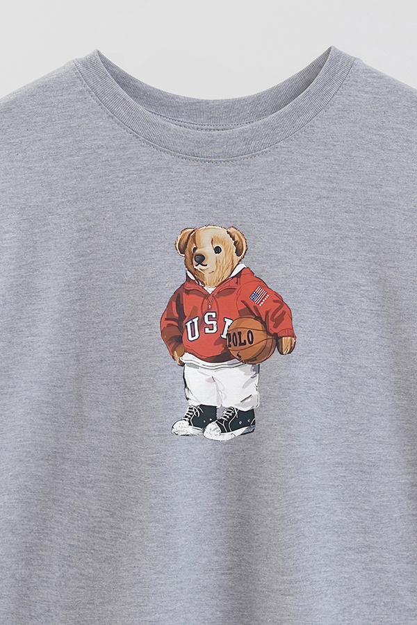 REMERA OVER ESTAMPADA UNISEX BEAR USA SWEATSHIRT