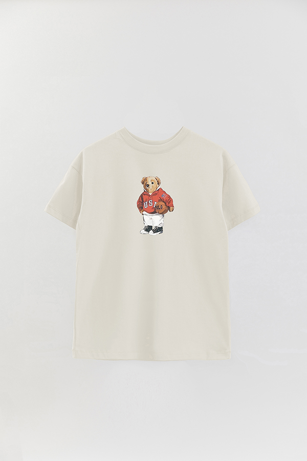 REMERA OVER ESTAMPADA UNISEX BEAR USA SWEATSHIRT