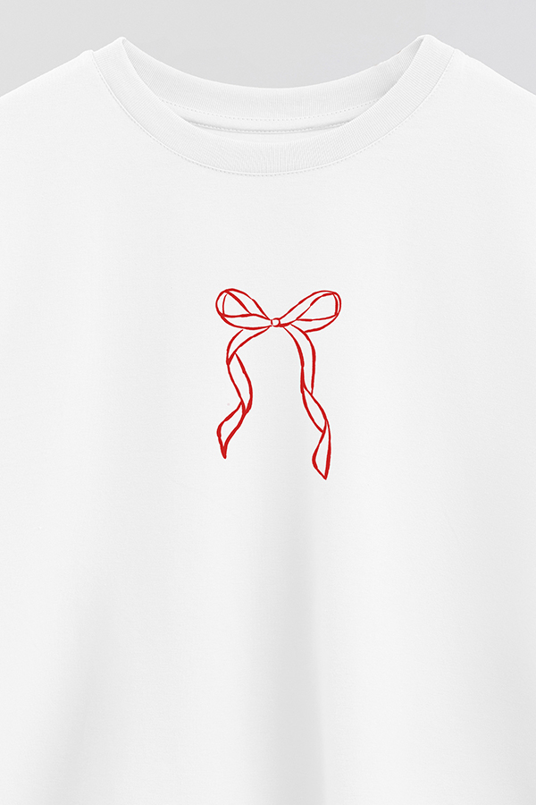 REMERA CROP ESTAMPADA VALENTINE BOW 2