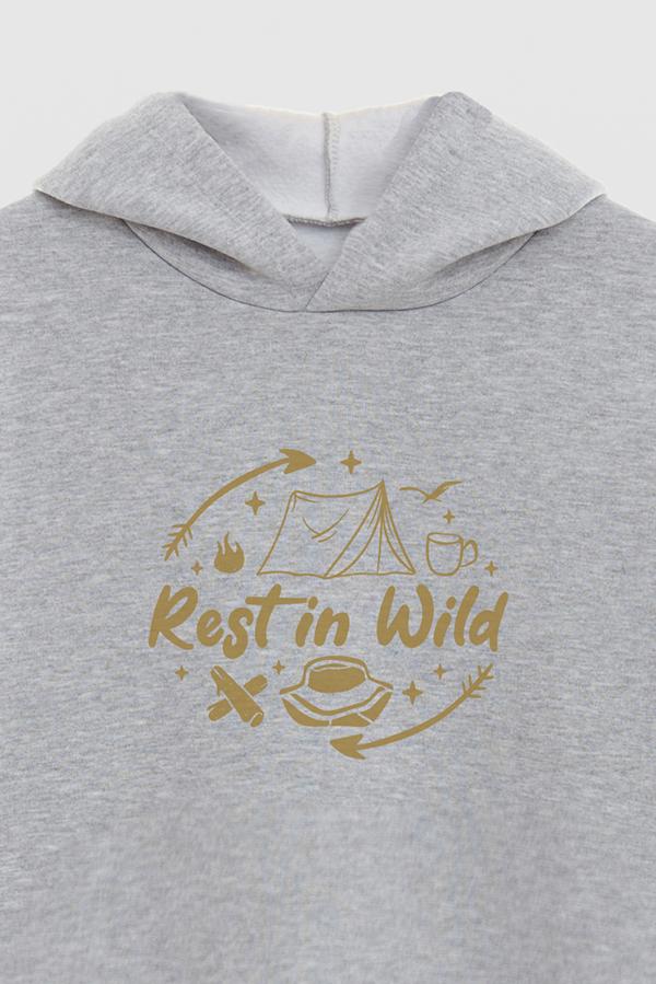 HOODIE ESTAMPADO REST IN WILD
