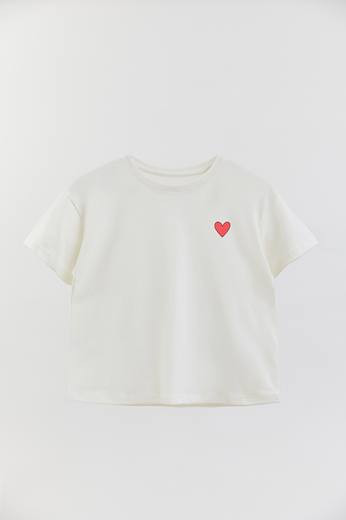 REMERA GIRL OVER GRLY RED HEART