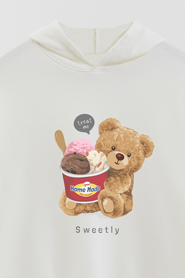 HOODIE RUSTICO KIDS TEDDY ICE CREAM