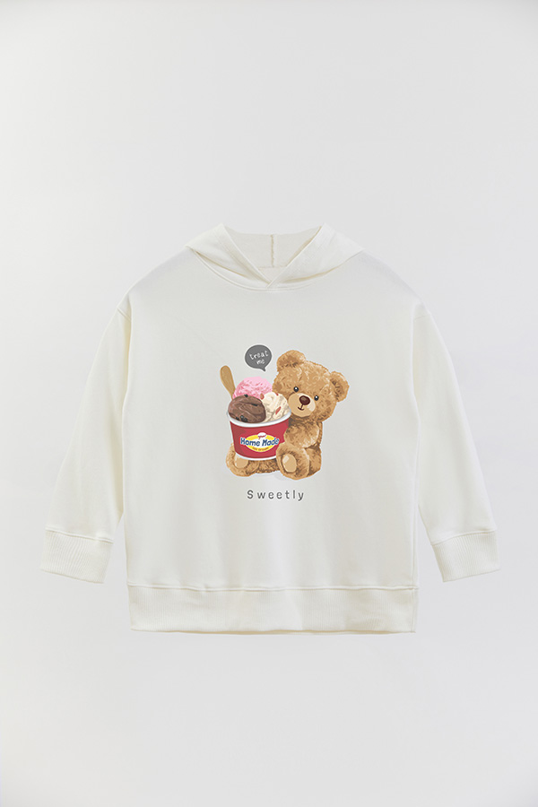 HOODIE RUSTICO KIDS TEDDY ICE CREAM