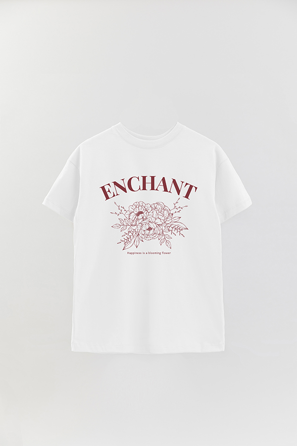 REMERA OVER ESTAMPADA PEONIES ENCHANT