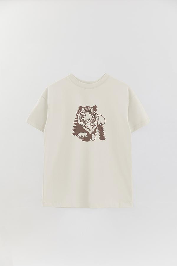 REMERA OVER ESTAMPADA TGR FOREST TIGER