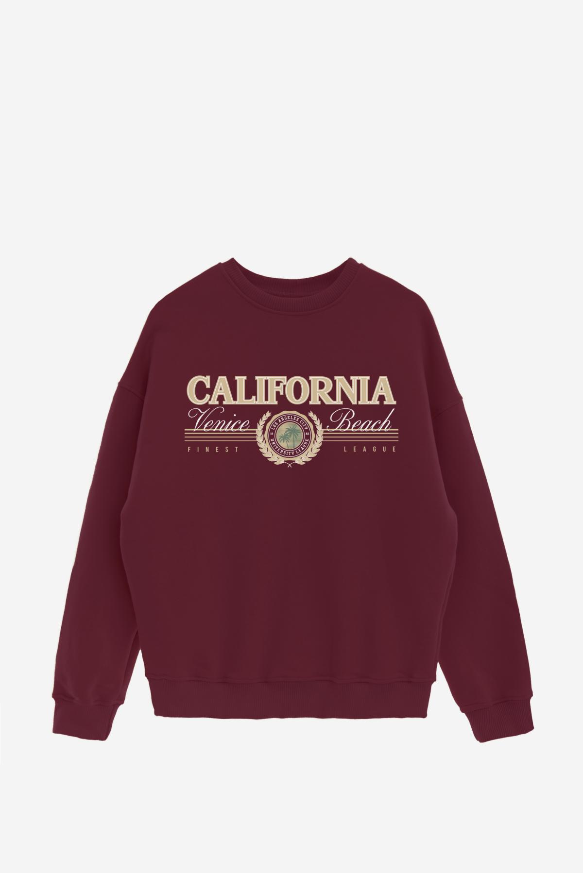 BUZO CREWNECK ESTAMPADO VARSITY CALIFORNIA VENICE BEACH