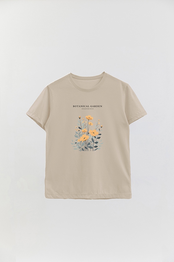 REMERA BASICA ESTAMPADA GARDEN 38