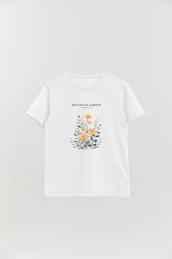 REMERA BASICA ESTAMPADA GARDEN 38