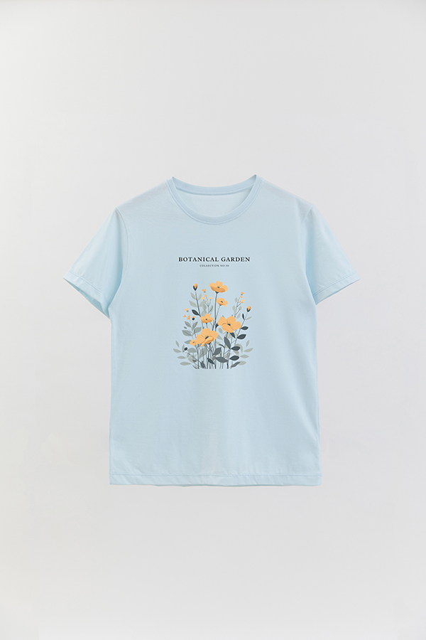 REMERA BASICA ESTAMPADA GARDEN 38