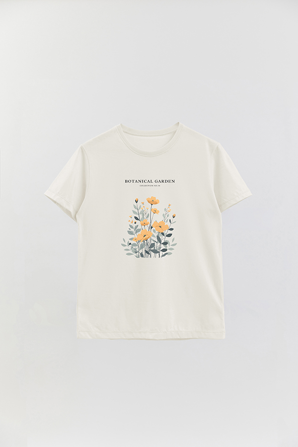 REMERA BASICA ESTAMPADA GARDEN 38