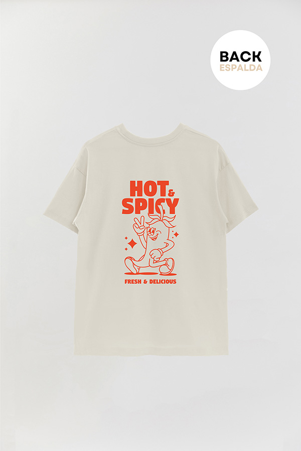 REMERA OVER FB CARTOON HOT SPICY