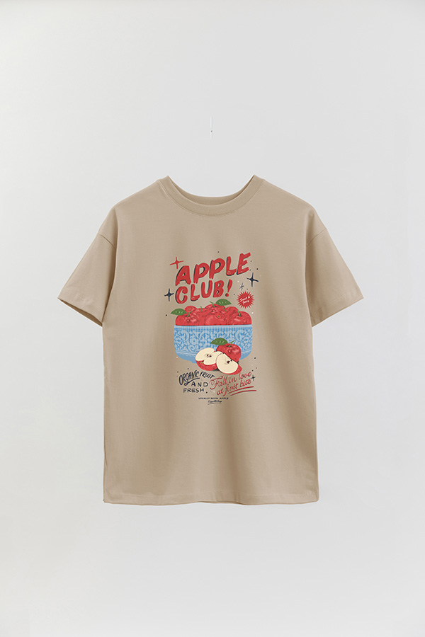 REMERA OVER ESTAMPADA APPLE 3