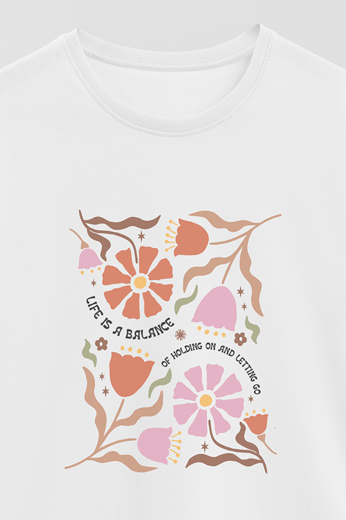 REMERA BASICA ESTAMPADA BO2 LIFE IS A BALANCE