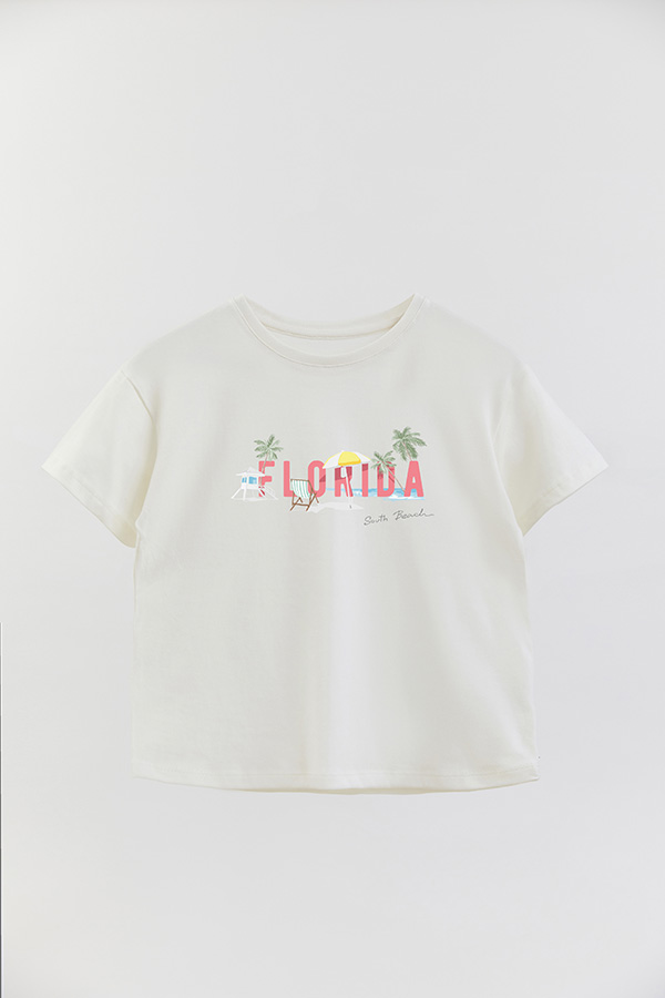 REMERA GIRL OVER FLORIDA