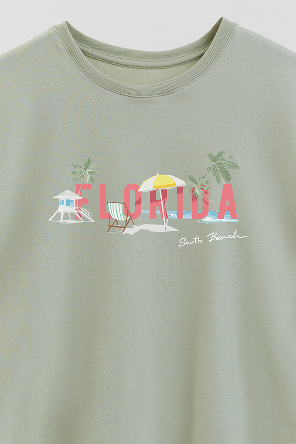 REMERA GIRL OVER FLORIDA