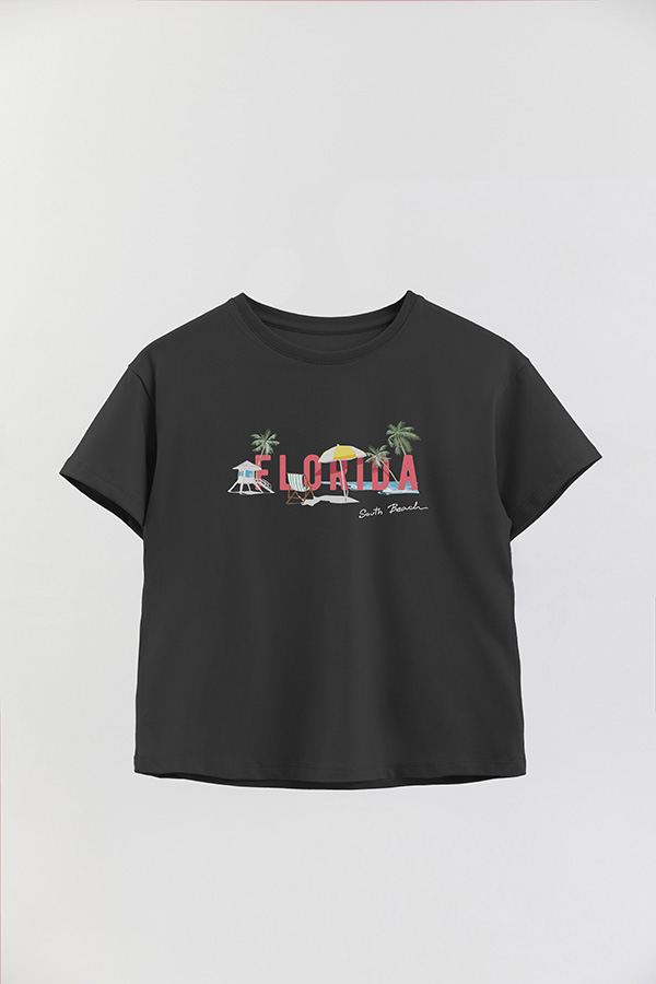 REMERA GIRL OVER FLORIDA